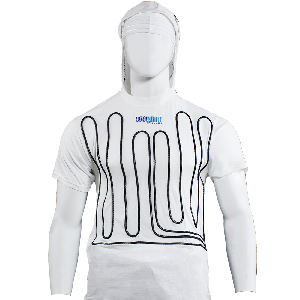 White Cool Water Shirt Hooded