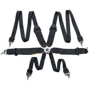 FIA 8853-2016 3"/2" 6-point Pull Up(In) Seat Harness