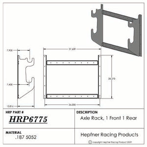 Axle Rack, 1 Rear - 1 Front