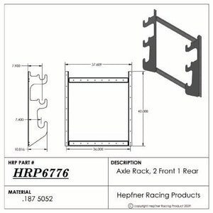 Axle Rack, 1 Rear - 2 Front